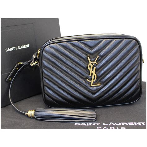 YSL Blogger Leather Crossbody Bag Black Mini Camera 